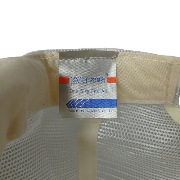 USS Alabama BB 60 Mesh Snapback Cap White Gold Leaves Foam Hat Scrambled Eggs - Picture 8 of 15